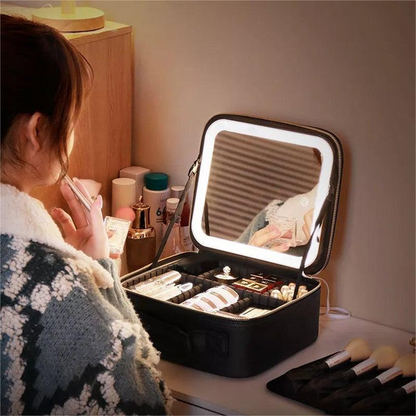 Premium Makeup Bag™ with LED Mirror